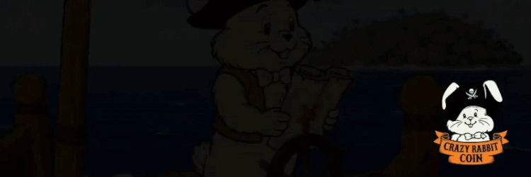 Crazy rabbit steering a ship